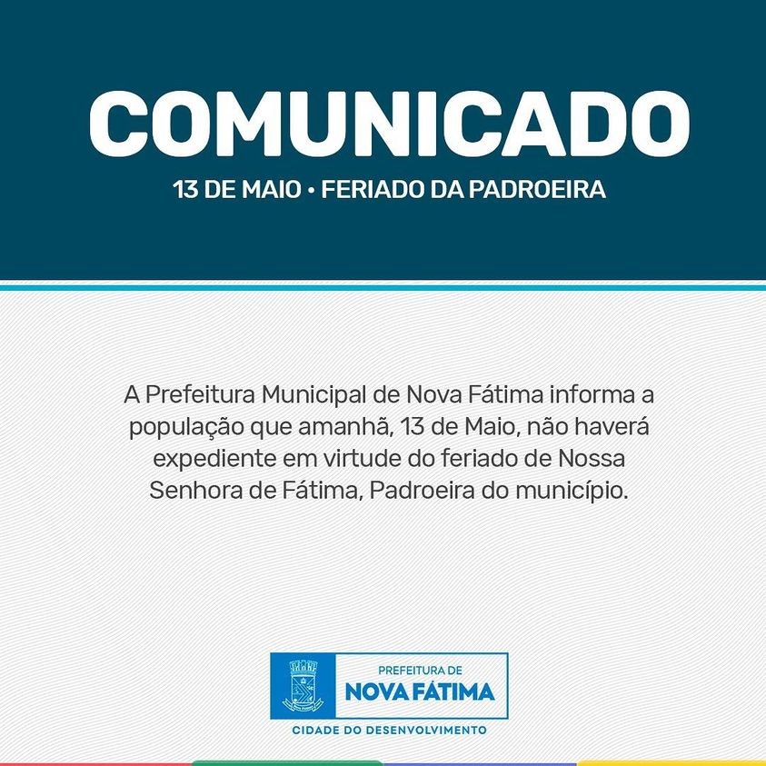 Comunicado!