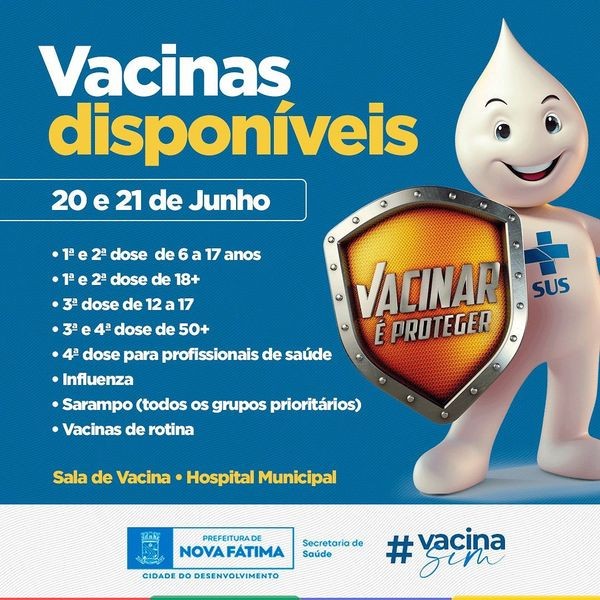 Confira o cronograma vacinal para esta semana