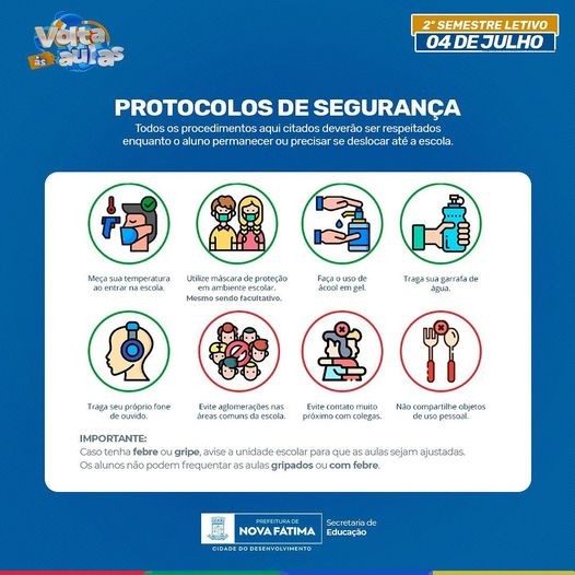 Cuidados para a volta das aulas