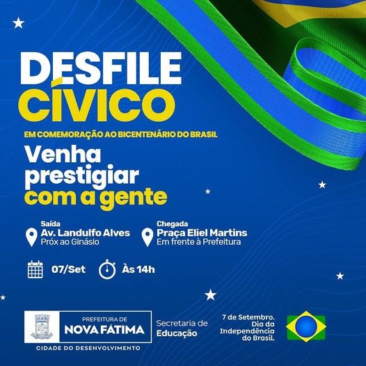 Desfile Cívico em homenagem a Independência do Brasil