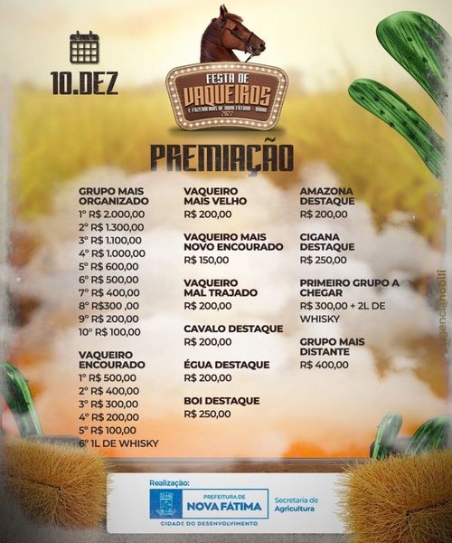 Premiação da Festa de Vaqueiros