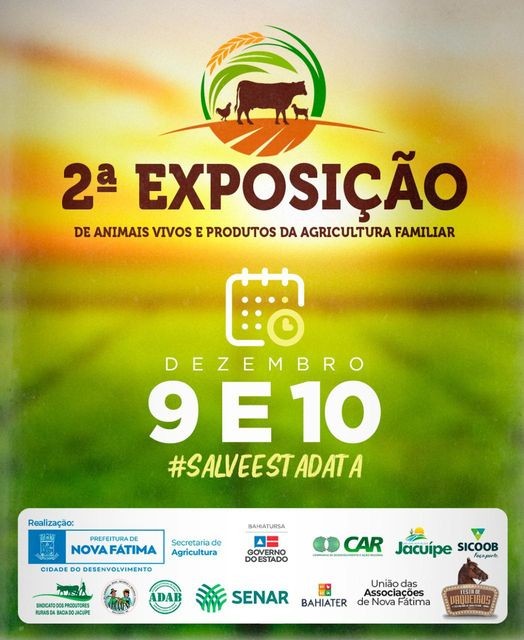 2ª Exposição de Animais Vivos e Produtos da Agricultura Familiar