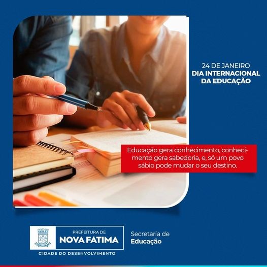 24 de janeiro • Dia Internacional da Educação