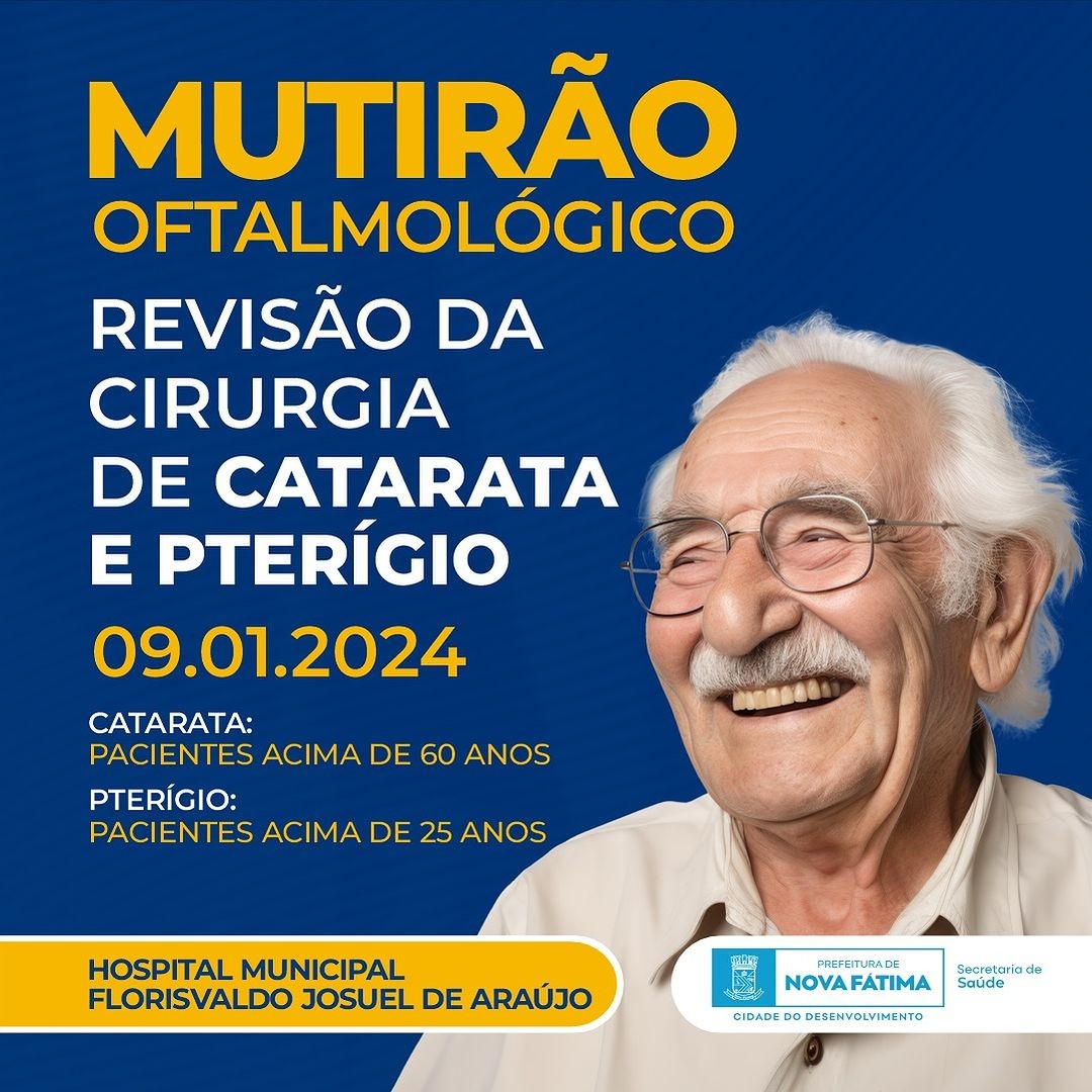 Revisão! Mutirão Oftalmológico.