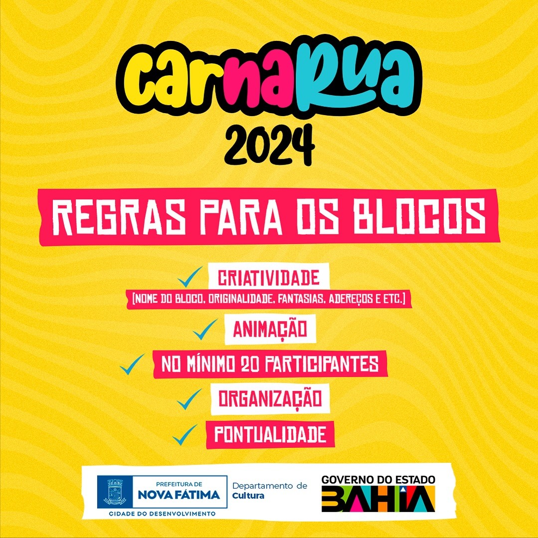 Regras para os blocos.