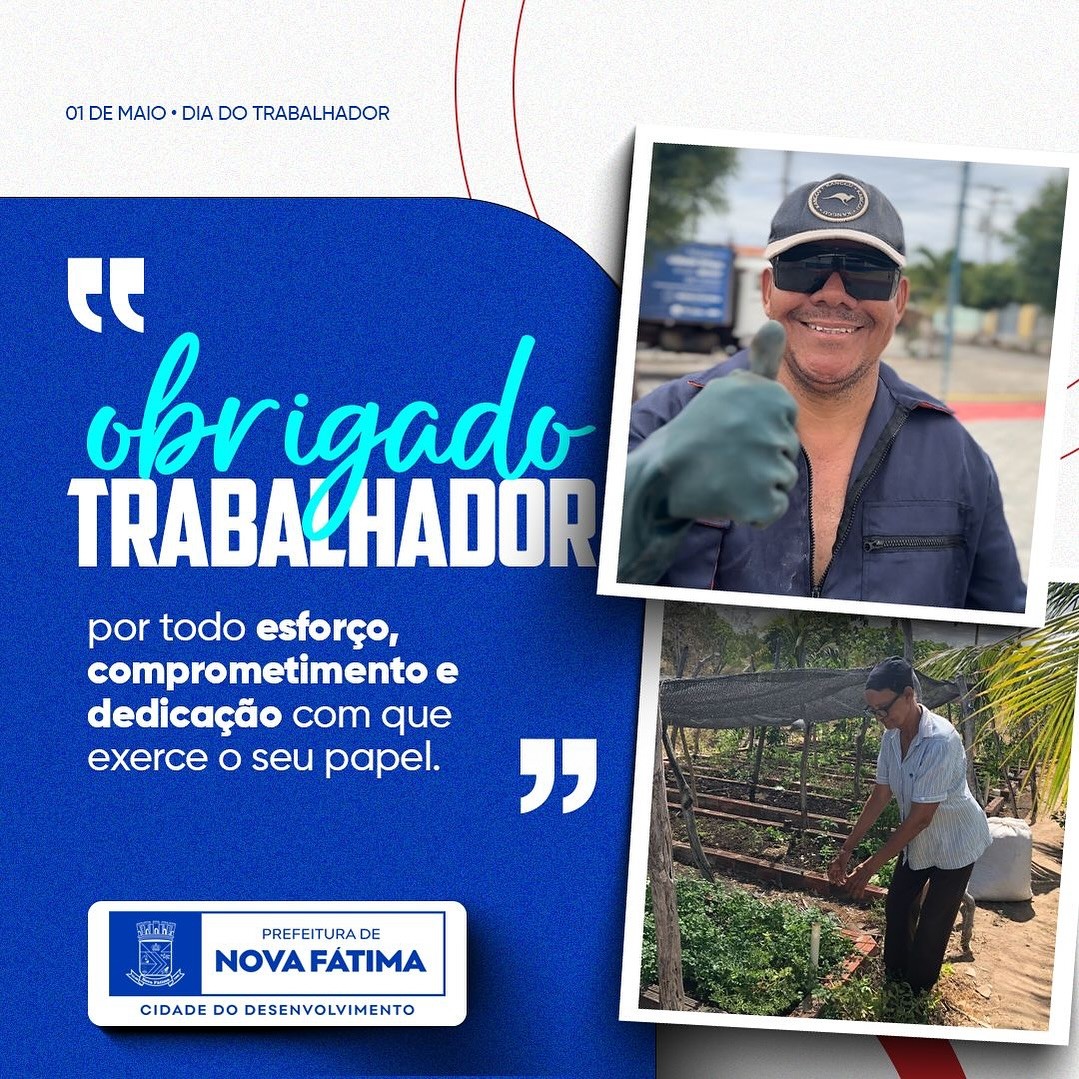 Feliz Dia do Trabalhador!