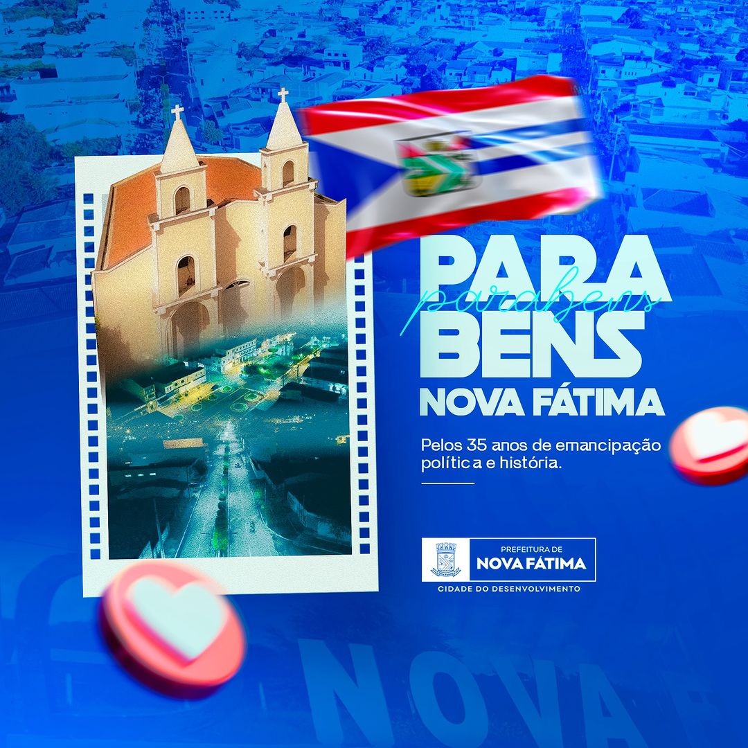Parabéns, Nova Fátima!