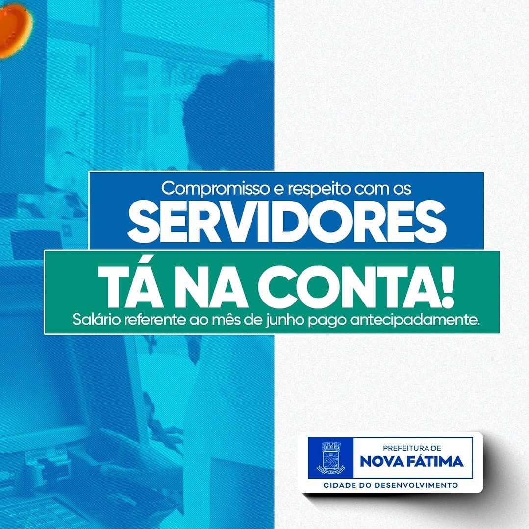 Salário na conta e Servidor valorizado!